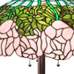 Meyda Lighting Tiffany Cabbage Rose 62" 3-Light Mahogany Bronze Floor Lamp With Multi-Colored Shade Glass