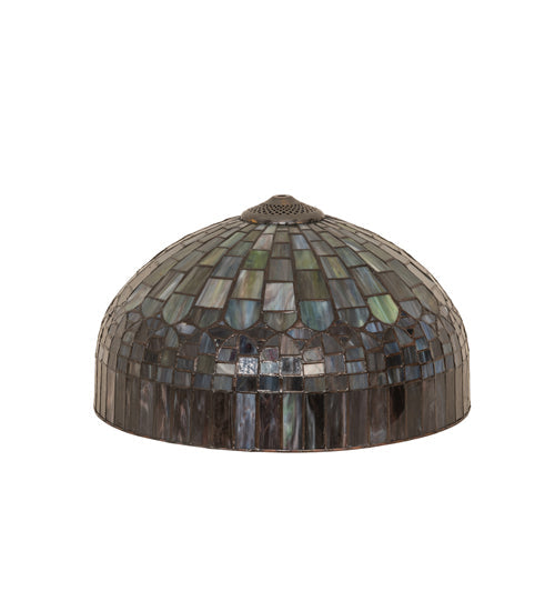 Meyda Lighting Tiffany Candice 16" Multi-Colored Stained Shade Glass