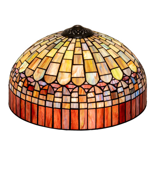 Meyda Lighting Tiffany Candice 16" Multi-Colored Stained Shade Glass