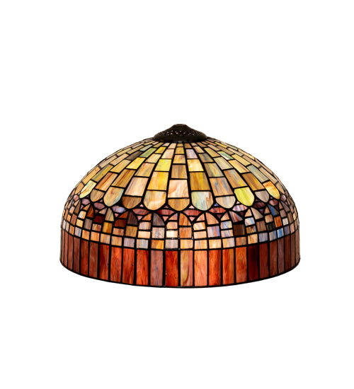 Meyda Lighting Tiffany Candice 16" Multi-Colored Stained Shade Glass