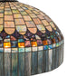 Meyda Lighting Tiffany Candice 22" 9-Light Mahogany Bronze Pendant Light With Multi-Colored Shade Glass