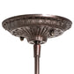 Meyda Lighting Tiffany Candice 244872 8" Mahogany Bronze Mini Pendant Light With Multi-Colored Shade Glass