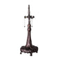 Meyda Lighting Tiffany Candice 31" 3-Light Mahogany Bronze Table Lamp With Green & Violet Shade Glass