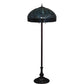 Meyda Lighting Tiffany Candice 62" 3-Light Mahogany Bronze Floor Lamp With Brown & Green Shade Glass