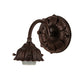 Meyda Lighting Tiffany Candice 8" Mahogany Bronze Wall Sconce With Multi-Colored Shade Glass