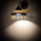 Meyda Lighting Tiffany Candice 8" Mahogany Bronze Wall Sconce With Multi-Colored Shade Glass