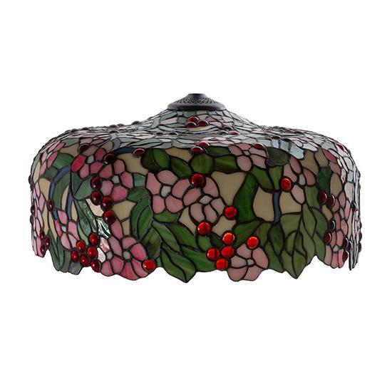 Meyda Lighting Tiffany Cherry Blossom 20" Multi-Color Shade Glass