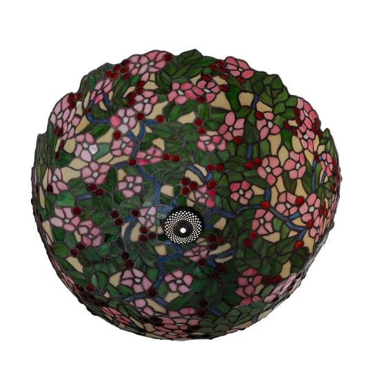 Meyda Lighting Tiffany Cherry Blossom 20" Multi-Color Shade Glass