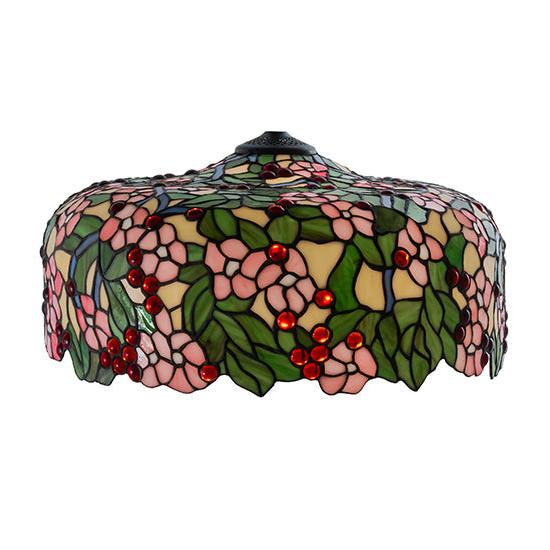 Meyda Lighting Tiffany Cherry Blossom 20" Multi-Color Shade Glass