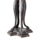 Meyda Lighting Tiffany Cherry Blossom 30" 3-Light Mahogany Bronze Table Lamp With Multi-Colored Shade Glass