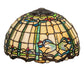 Meyda Lighting Tiffany Dragonfly 12"W x 7"H Multi-Colored Stained Shade Glass