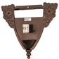 Meyda Lighting Tiffany Dragonfly 15" Mahogany Bronze Wall Sconce With Multi-Colored Shade Glass