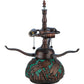 Meyda Lighting Tiffany Dragonfly 16" 3-Light Mahogany Bronze Mosaic Table Lamp Base