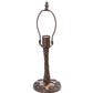 Meyda Lighting Tiffany Dragonfly 17" Mahogany Bronze Twisted Fly Mosaic Table Lamp With Multi-Colored Shade Glass