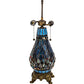 Meyda Lighting Tiffany Dragonfly 25" 3-Light Mahogany Bronze Table Lamp Base