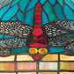 Meyda Lighting Tiffany Dragonfly 261259 17" 3-Light Mahogany Bronze Table Lamp With Multi-Colored Shade Glass