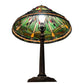 Meyda Lighting Tiffany Dragonfly 31" Mahogany Bronze Table Lamp With Multi-Colored Shade Glass