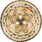 Meyda Lighting Tiffany Edwardian 23" 3-Light Mahogany Bronze Pendant Light With Brown & Beige Stained Shade Glass
