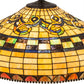 Meyda Lighting Tiffany Edwardian 23" 3-Light Mahogany Bronze Pendant Light With Brown & Beige Stained Shade Glass