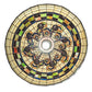 Meyda Lighting Tiffany Edwardian 23" 9-Light Mahogany Bronze Pendant Light With Multi-Colored Stained Shade Glass
