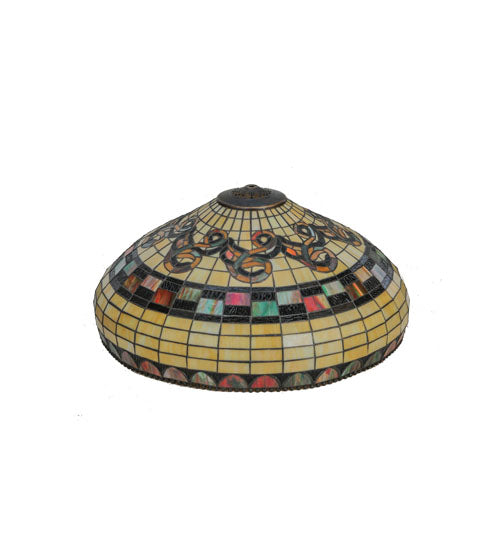 Meyda Lighting Tiffany Edwardian 23" Multi-Colored Shade Glass