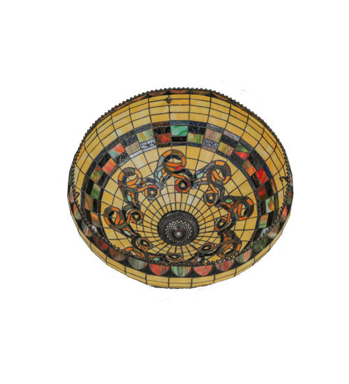 Meyda Lighting Tiffany Edwardian 23" Multi-Colored Shade Glass