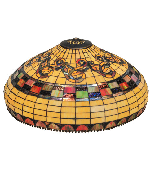 Meyda Lighting Tiffany Edwardian 23" Multi-Colored Shade Glass