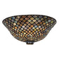 Meyda Lighting Tiffany Fishscale 16" Multi-Colored Shade Glass