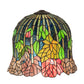 Meyda Lighting Tiffany Flowering Lotus 14" Multi-Colored Stained Shade Glass