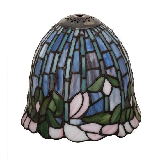 Meyda Lighting Tiffany Flowering Lotus 8" Multi-Color Shade Glass