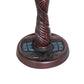 Meyda Lighting Tiffany Hanginghead Dragonfly 12" Mahogany Bronze Mini Table Lamp With Multi-Colored Shade Glass and Mosaic Base