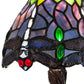 Meyda Lighting Tiffany Hanginghead Dragonfly 12" Mahogany Bronze Table Lamp With Multi-Colored Shade Glass
