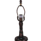 Meyda Lighting Tiffany Hanginghead Dragonfly 12" Mahogany Bronze Table Lamp With Multi-Colored Shade Glass
