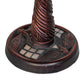 Meyda Lighting Tiffany Hanginghead Dragonfly 12" Mahogany Bronze Twisted Fly Mosaic Mini Table Lamp With Multi-Colored Shade Glass
