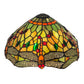 Meyda Lighting Tiffany Hanginghead Dragonfly 12" Multi-Color Shade Glass
