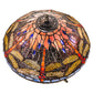 Meyda Lighting Tiffany Hanginghead Dragonfly 16" 2-Light Timeless Bronze Table Lamp With Multi-Colored Shade Glass