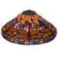 Meyda Lighting Tiffany Hanginghead Dragonfly 17" Multi-Colored Cone Shade Glass