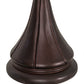 Meyda Lighting Tiffany Hanginghead Dragonfly 18" Mahogany Bronze Accent Table Lamp With Multi-Colored Shade Glass
