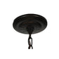 Meyda Lighting Tiffany Hanginghead Dragonfly 19006 22" 3-Light Mahogany Bronze Pendant Light With Multi-Colored Shade Glass