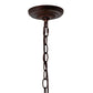 Meyda Lighting Tiffany Hanginghead Dragonfly 20" 3-Light Mahogany Bronze Pendant Light With Multi-Colored Shade Glass