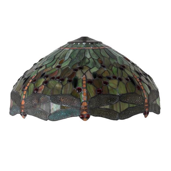 Meyda Lighting Tiffany Hanginghead Dragonfly 20" Multi-Color Shade Glass