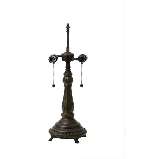Meyda Lighting Tiffany Hanginghead Dragonfly 22" 2-Light Mahogany Bronze Table Lamp With Multi-Colored Shade Glass