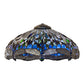 Meyda Lighting Tiffany Hanginghead Dragonfly 22" Mahogany Bronze Frame With Multi-Colored Stained Shade Glass