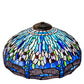 Meyda Lighting Tiffany Hanginghead Dragonfly 22" Mahogany Bronze Frame With Multi-Colored Stained Shade Glass