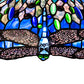Meyda Lighting Tiffany Hanginghead Dragonfly 22" Mahogany Bronze Frame With Multi-Colored Stained Shade Glass