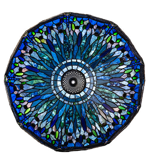 Meyda Lighting Tiffany Hanginghead Dragonfly 22" Mahogany Bronze Frame With Multi-Colored Stained Shade Glass