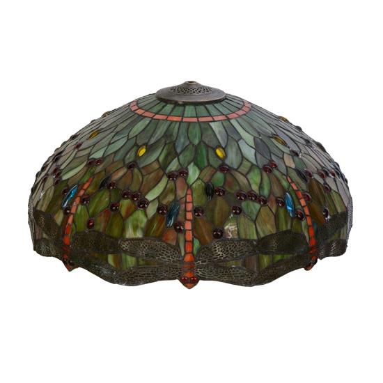 Meyda Lighting Tiffany Hanginghead Dragonfly 22" Multi-Color Shade Glass