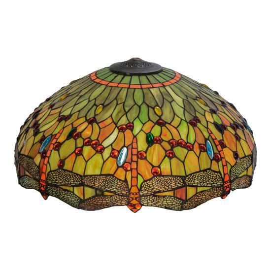 Meyda Lighting Tiffany Hanginghead Dragonfly 22" Multi-Color Shade Glass