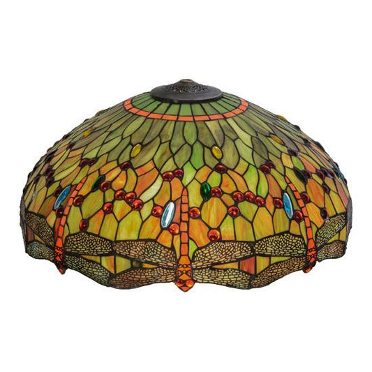 Meyda Lighting Tiffany Hanginghead Dragonfly 22" Multi-Color Shade Glass