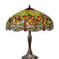 Meyda Lighting Tiffany Hanginghead Dragonfly 26" 3-Light Mahogany Bronze Table Lamp With Multi-Colored Shade Glass